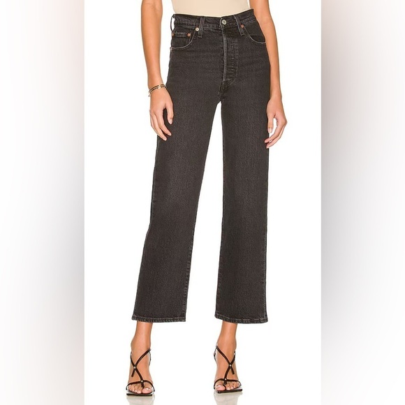 Levi's Denim - Levi’s Ribcage Ankle Straight Jean Black